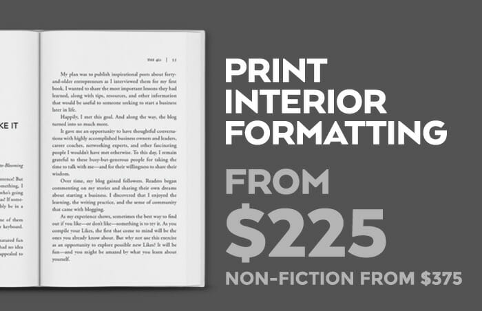 Print Formatting from $225