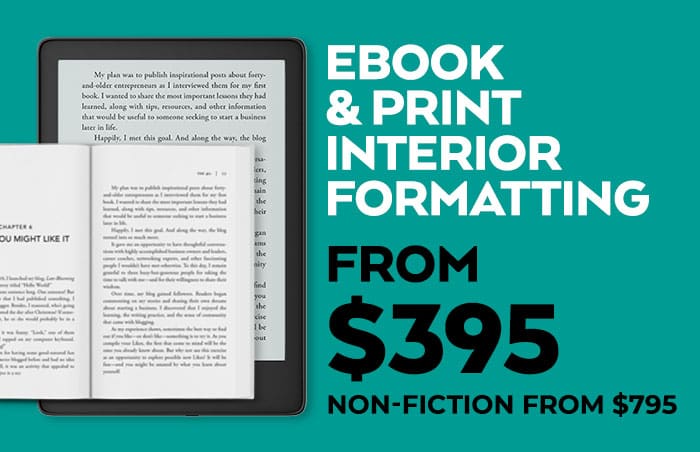 Ebook and Print Formatting from $395
