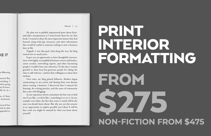 Print Formatting from $275